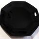 6 black Arcoroc "Octime" dinner plates (set 2)