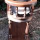 Wooden planter on wheels