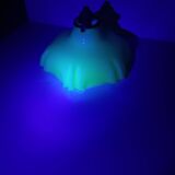 Beige opaline ceiling light in uraline