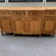 Louis XV sideboard in solid blond wood and marquetry