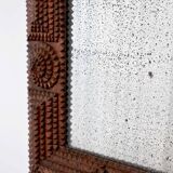 Black forest brown wooden mirror 4, 1910s.