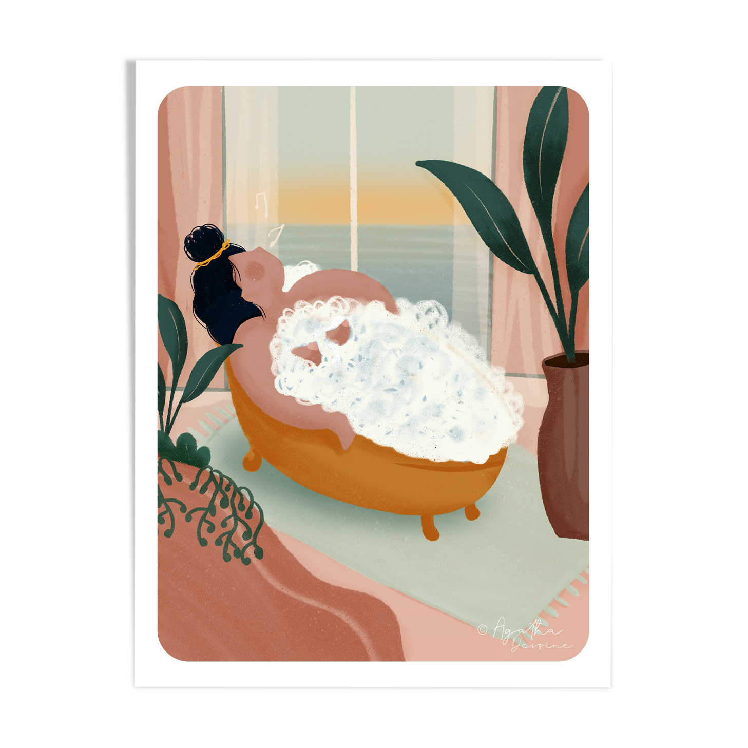 Illustration "The Bather"