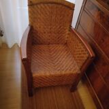 Rattan armchair