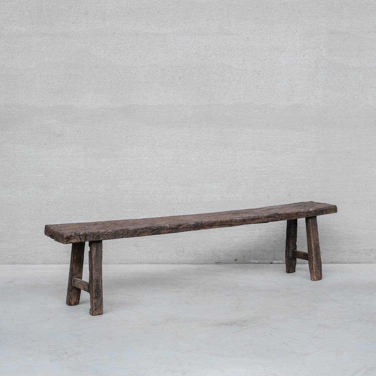 Primitive Wooden Belgium Bench (No.2)