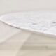 Round table in carrara mabre by Eero Saarinen for Knoll