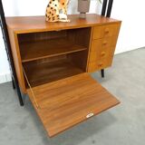 Armoire design en teck Musterring avec pieds noirs