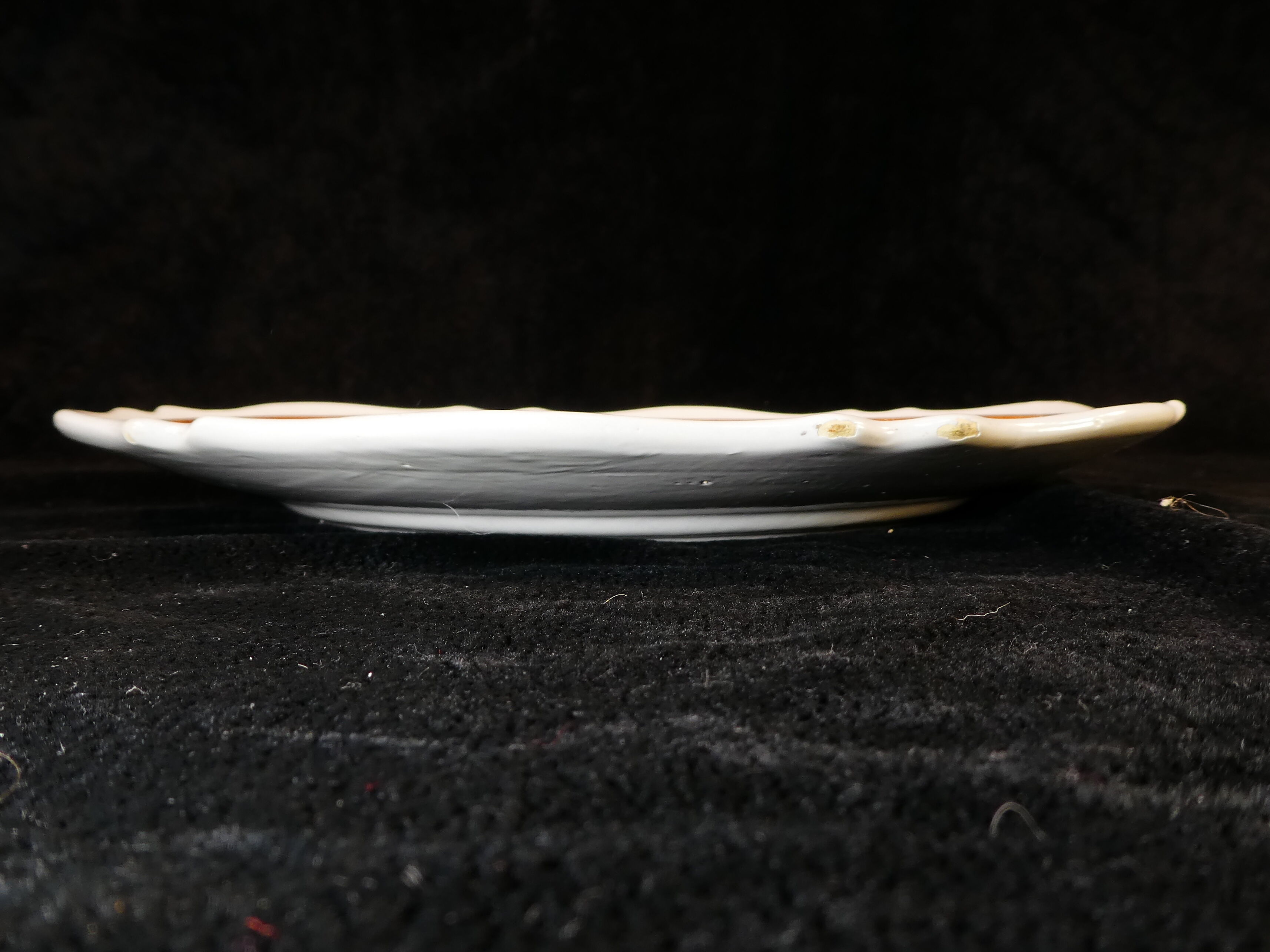 Plate in Faience of MALICORNE signed Emile TESSIER decor bird