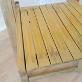 Vintage Aldo Jacober Folding Wooden Chair: Mid-Century Trieste Stool