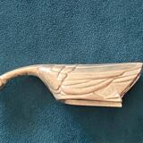 8 silver-colored metal goose-shaped knife holders