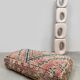 Vintage kilim Moroccan wool Berber ottoman 1970