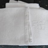 Embroidered damask napkins