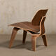 Chauffeuse Charles & Ray Eames LCW Walnut pour Herman Miller