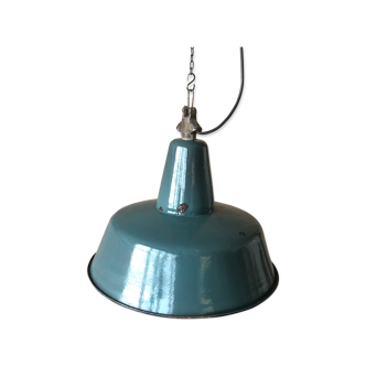 Industrial factory ceiling lamp from Wikasy A23, 1950s