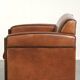 Very interesting sheepskin Art Deco design armchair with a great design