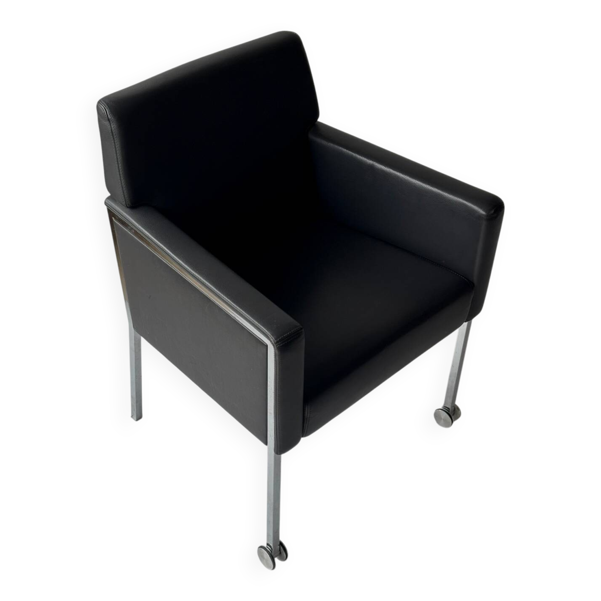 Steel armchair by Enrico Franzolini for Moroso, Italy.