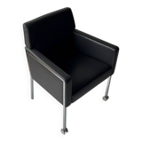 Steel armchair by Enrico Franzolini for Moroso, Italy.