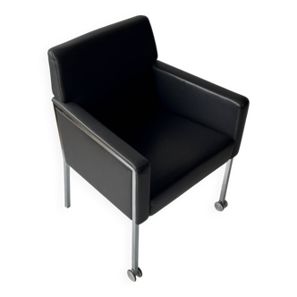 Steel armchair by Enrico Franzolini for Moroso, Italy.