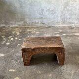 Low stool in old Asian monoxyl teak