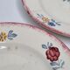 Set of four dessert plates decorated with flower, Maryvonne, 21 cm