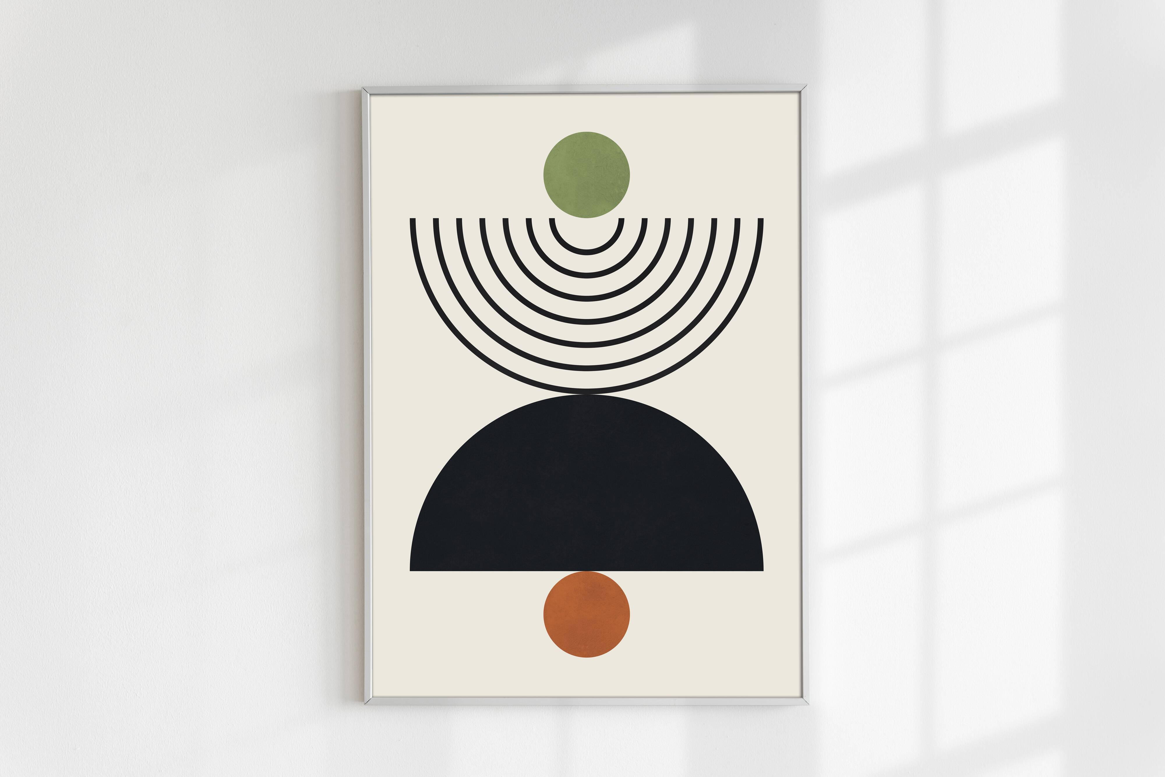 2 geometric art prints. A2 (42x59.4cm).