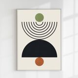2 geometric art prints. A2 (42x59.4cm).