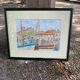 Tableau aquarelle port