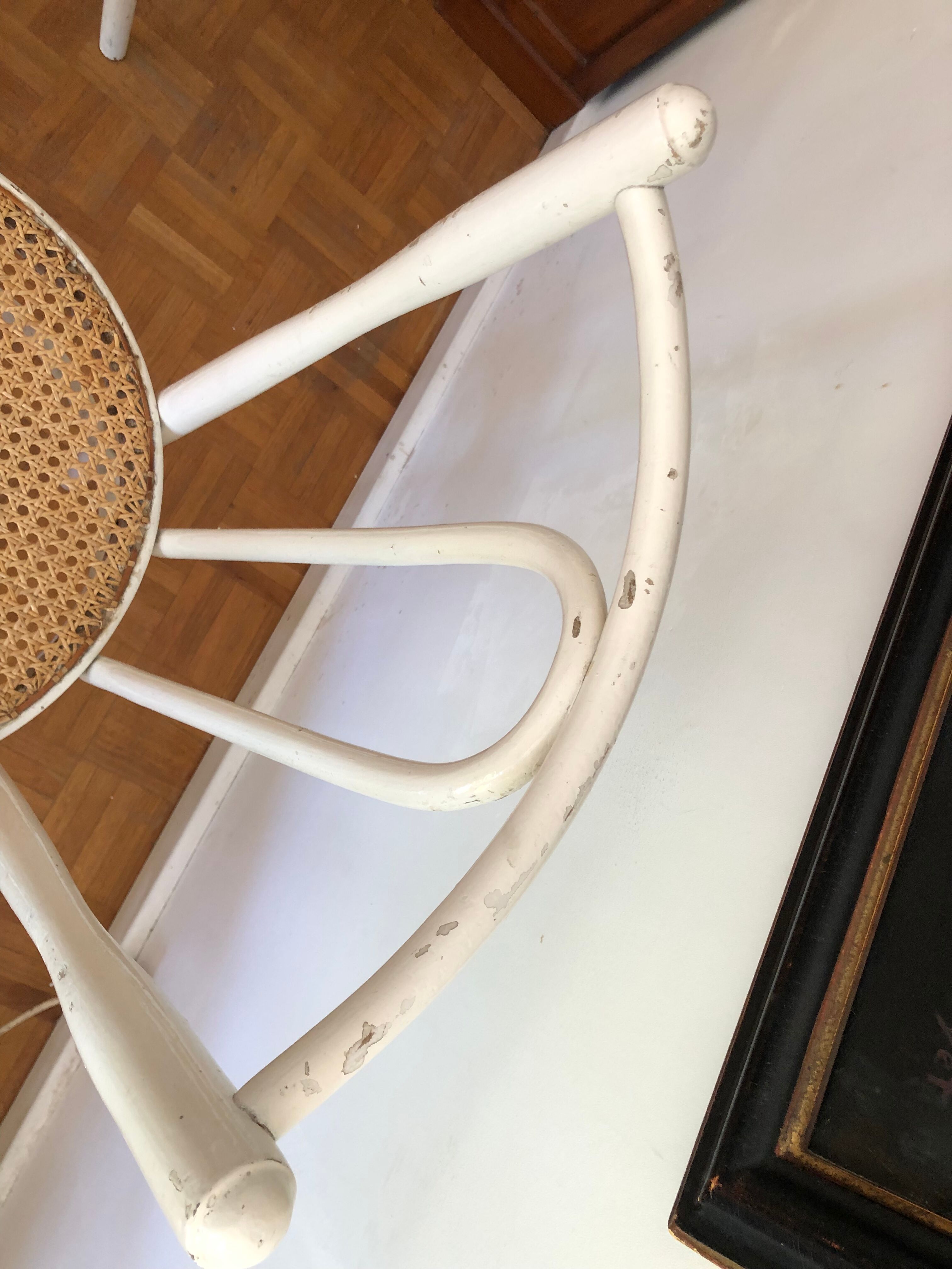 Four vintage bistro chairs