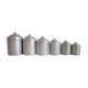 Set of 6 tin spice pots