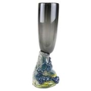 Vesuvius Transcontinental, Unique Art Glass Vase by Björn Stern, Sweden 1989