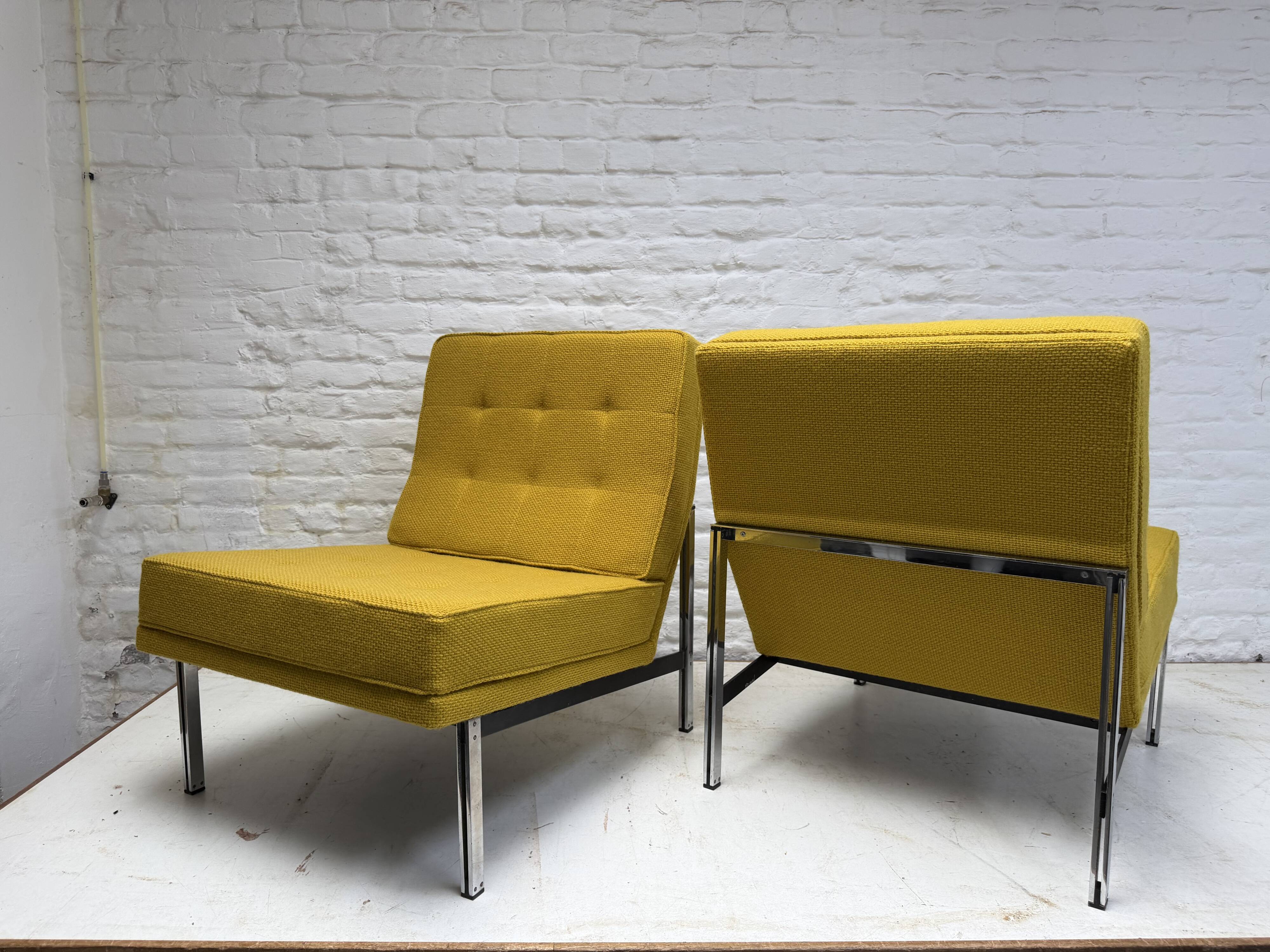 Paire de chauffeuses Knoll Parallel bar