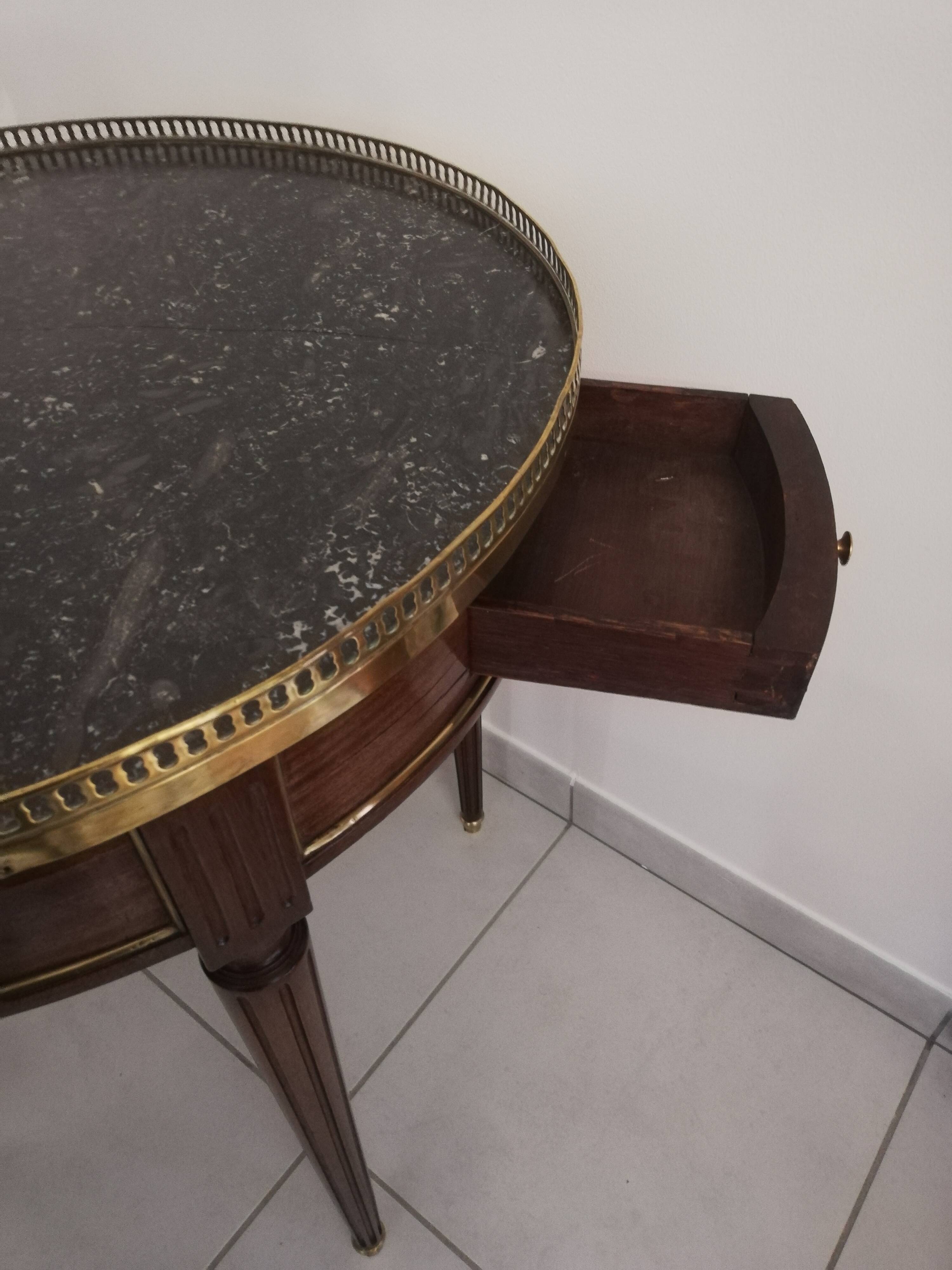 Mahogany hot water bottle table