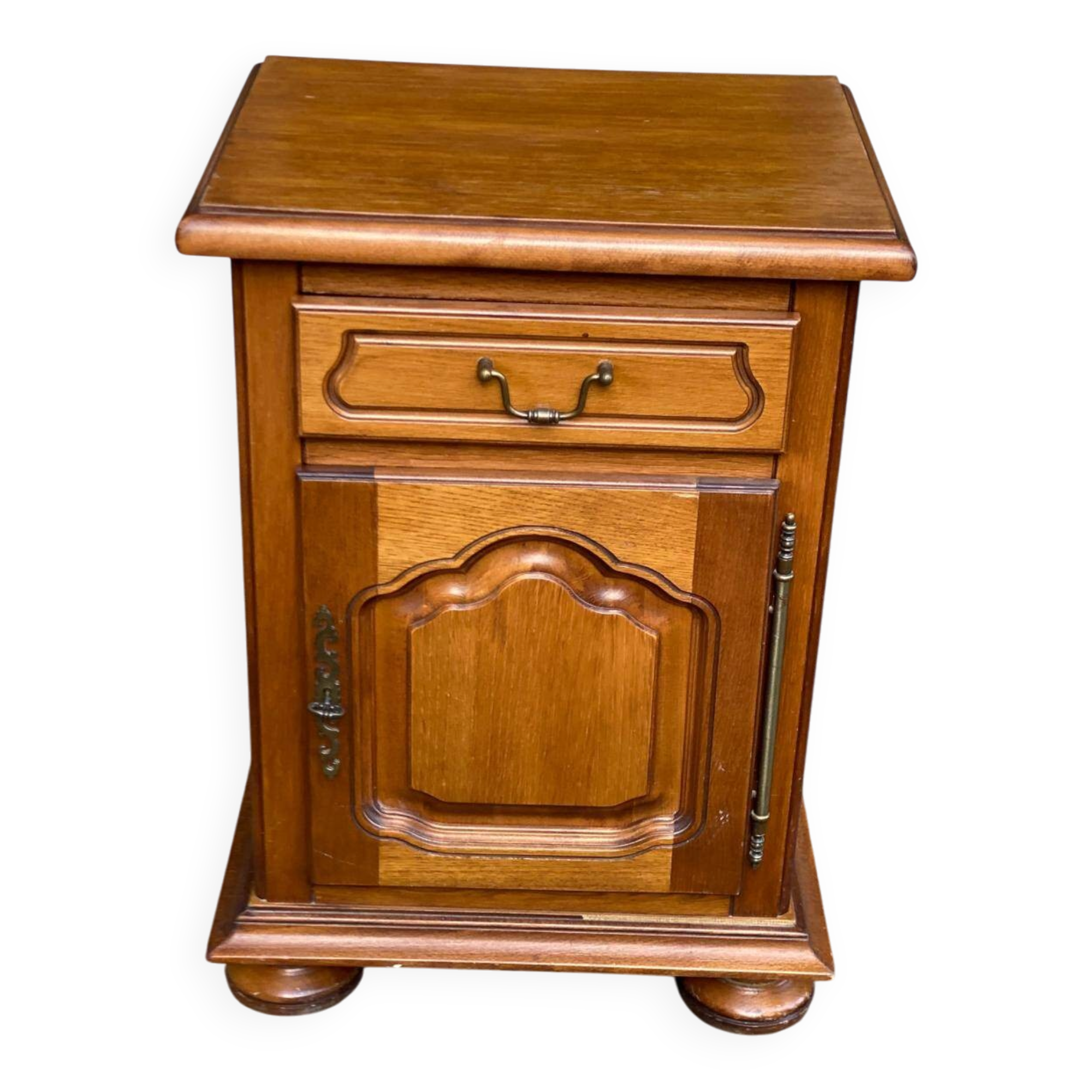 Solid wood bedside table from the 2000s.