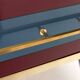 Mid-Century Italian Wood, Brass & Glass Sideboard, 1960s.