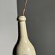 Bouteille vintage en grès beige moucheté H31