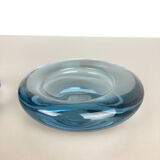 Set of 2 Glass Shell Bowl Elements by Per Lutken for Holmegaard. Denmark, 1960s