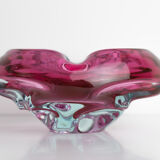 Josef Hospodka for Chribska - Bohemian glass 60s - ash tree - pocket empty