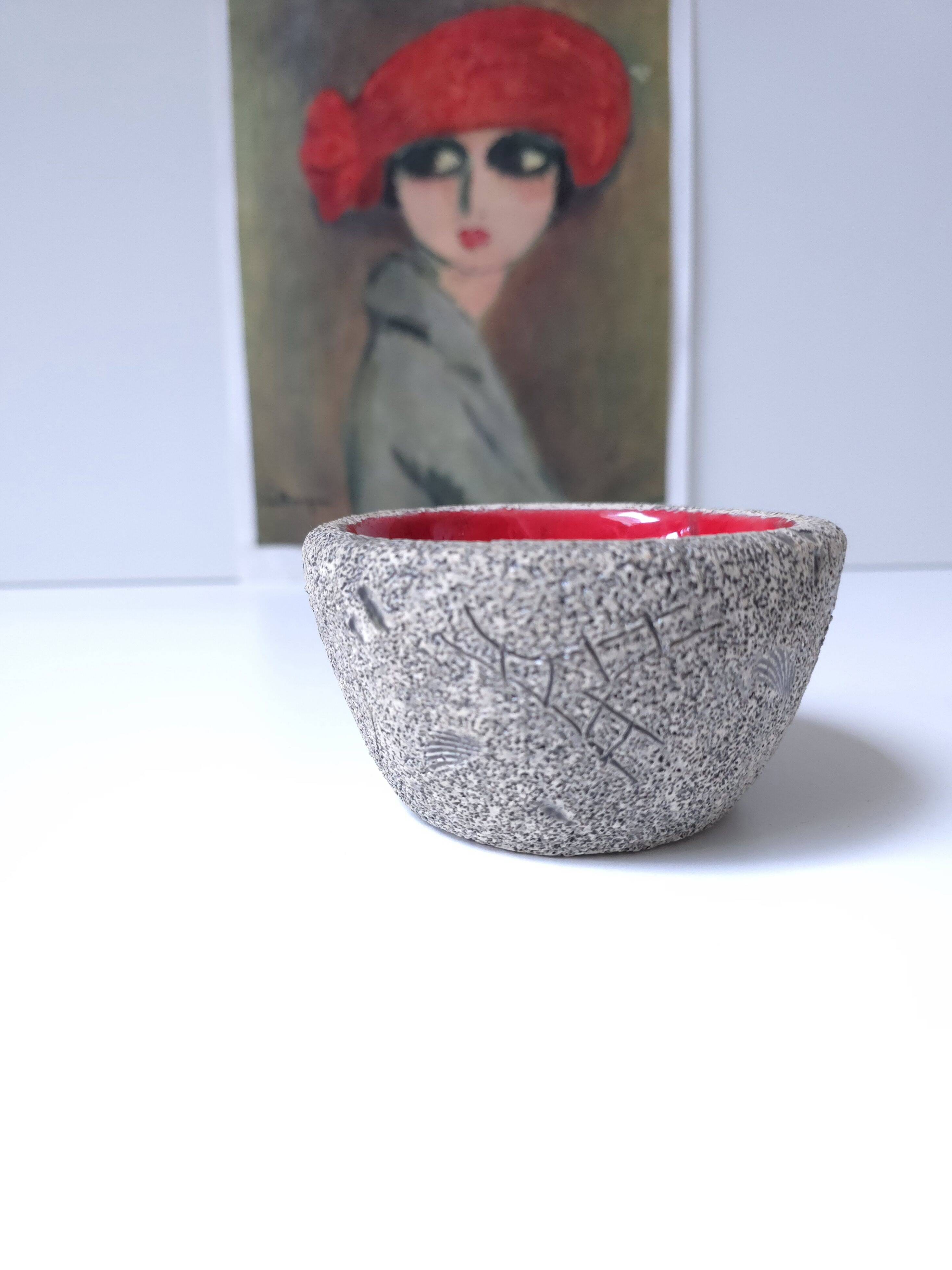 Empty pocket Francis Triay ceramic rock art 1960