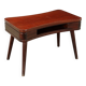 Table basse vintage des années 50-60 en placage d’acajou et hêtre peint