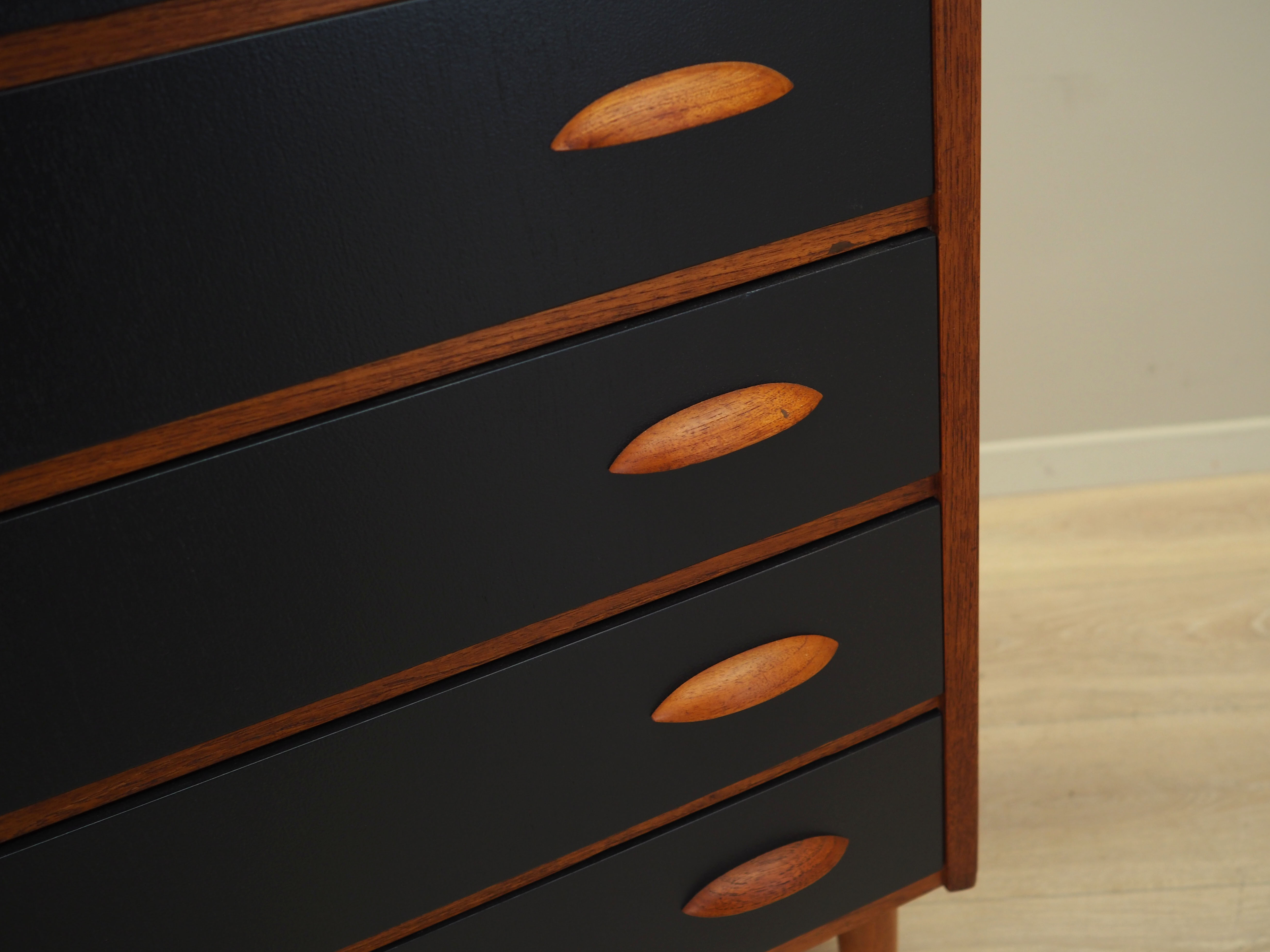 Teak chest of drawers, Danish design, 1970s, production: Denmark