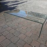 Roche Bobois vintage glass coffee table