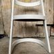 Old Baumann chair model Halfa white wood vintage 70s