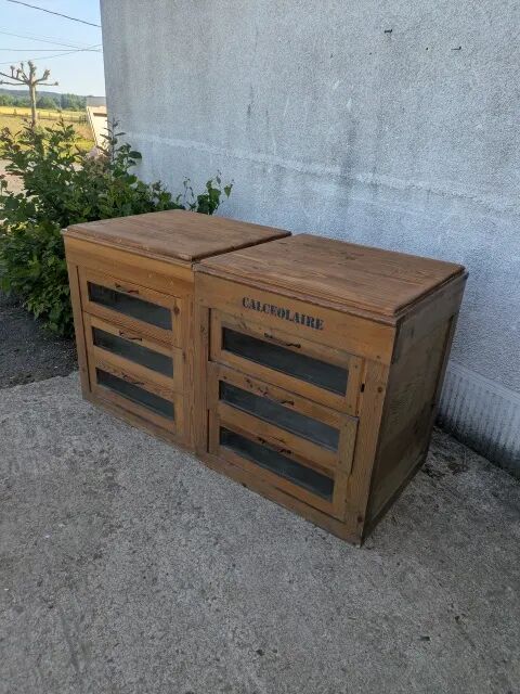 Pair of professional furniture, chests of drawers.
