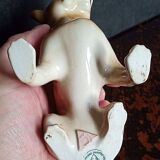 Royal dux - porcelain dog - h 11.5 cm - pink triangle mark