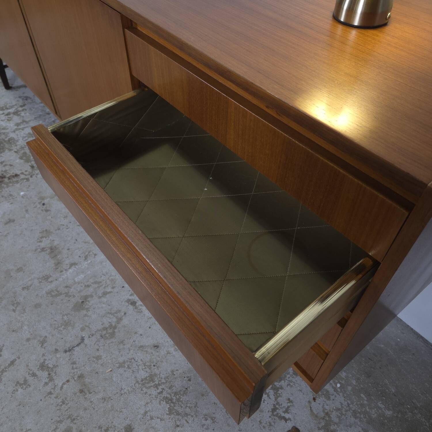 Vintage 60s - 70s teak sideboard German, TV cabinet