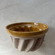 Old dish kouglof mold in enamelled terracotta