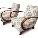 Set of 2 Style Halabala Lounge Armchairs