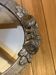 Very old mirror, flower motif frame