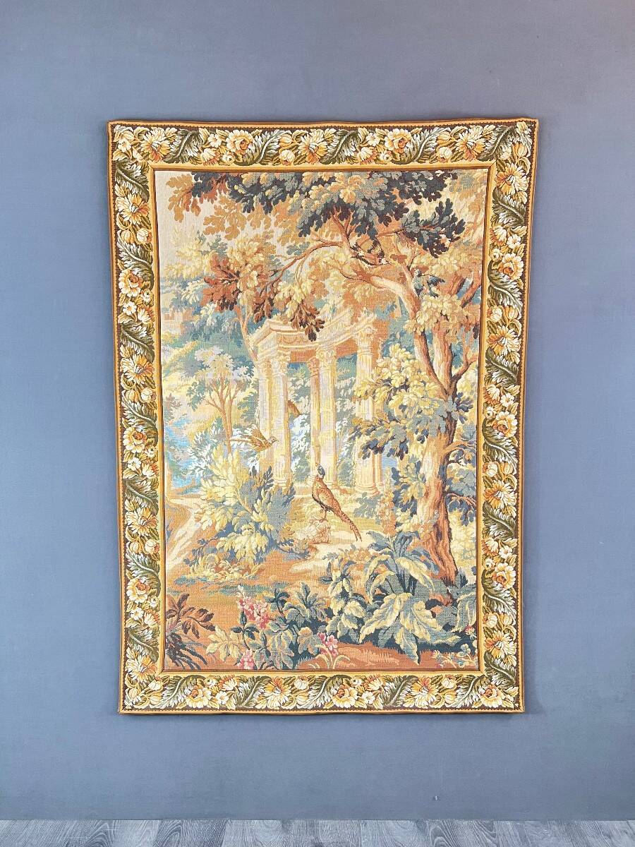 Wall Tapestry, Romantic Scene with Ancient Ruins