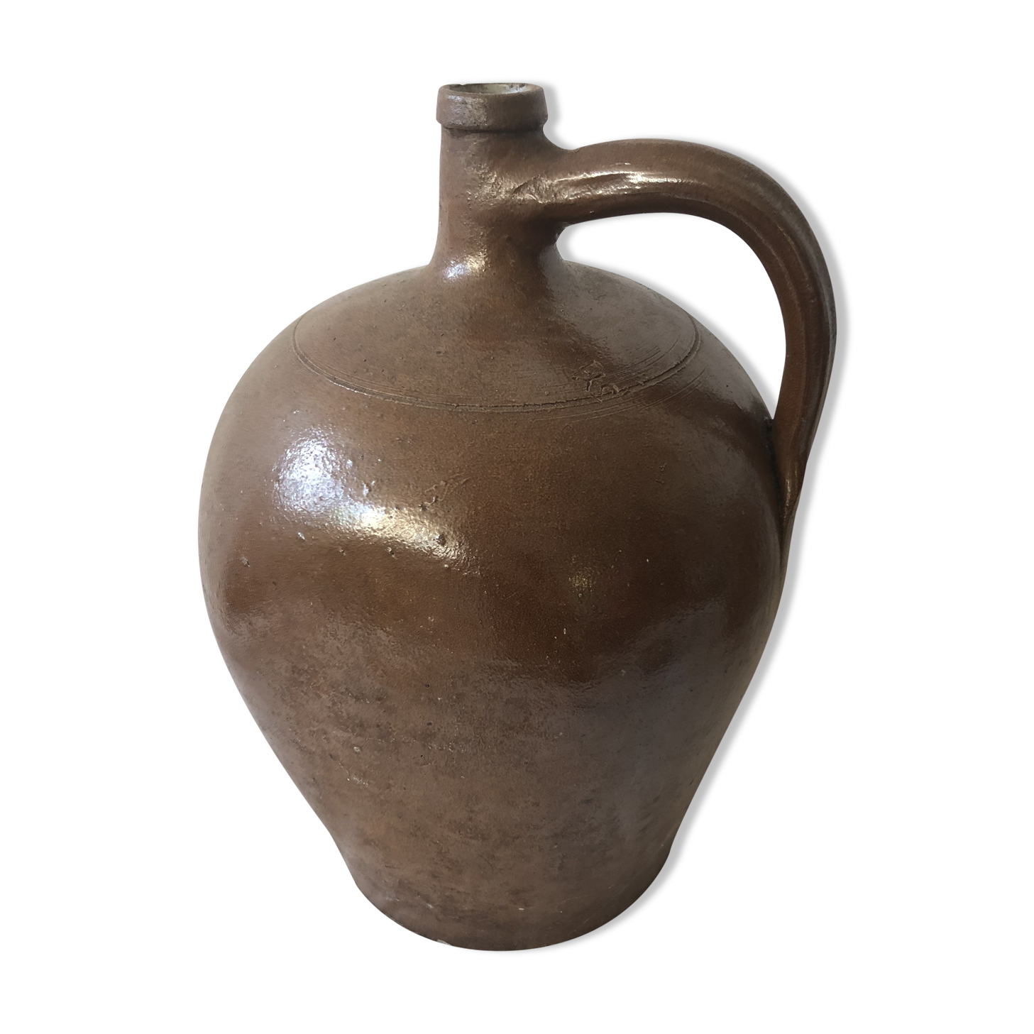 Bottle old glazed earthen