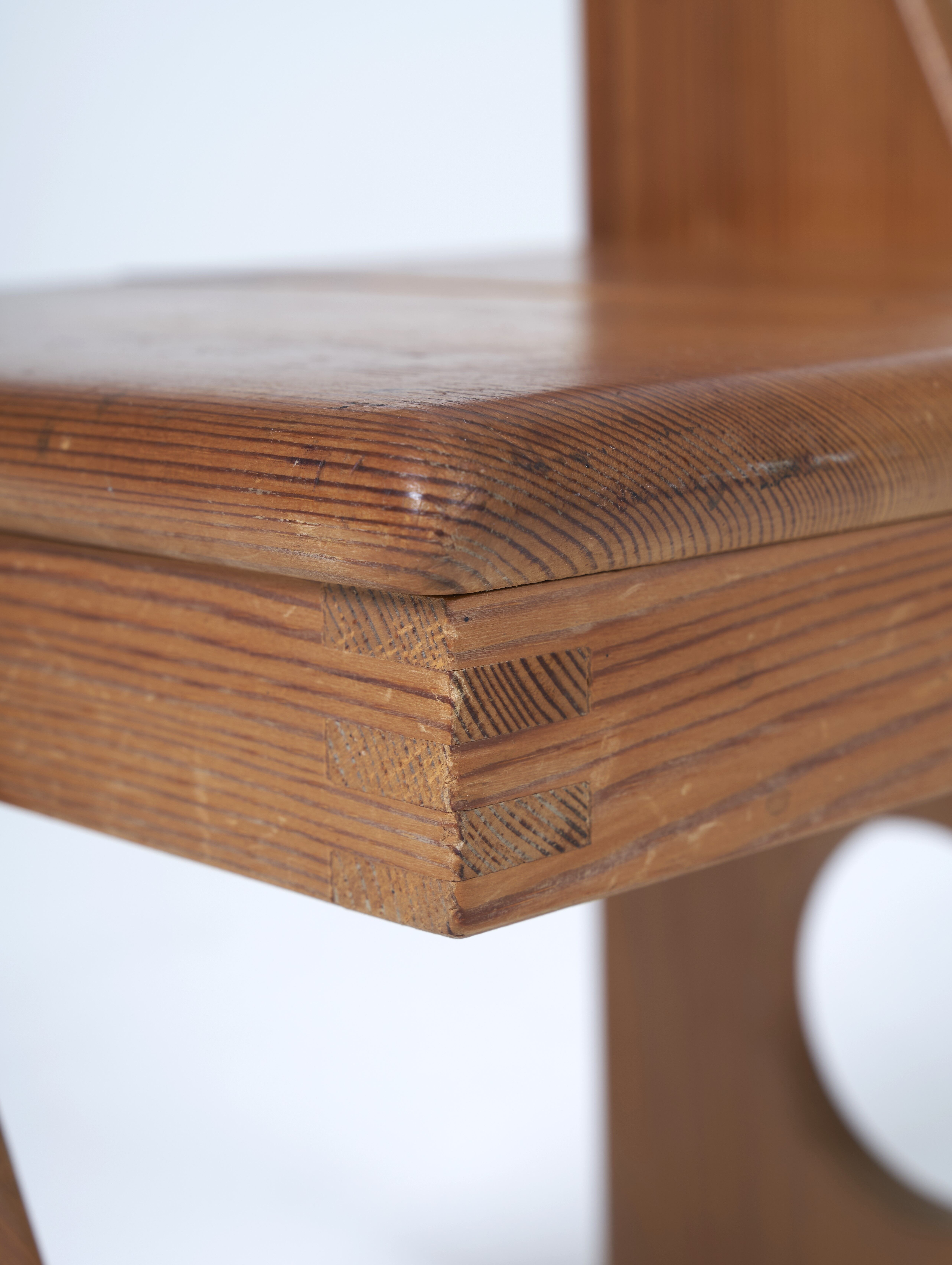 Pine stool Gilbert Marklund 1960s